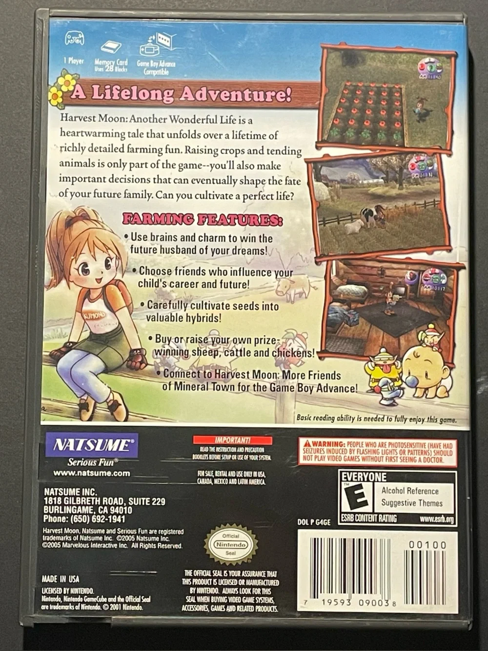 Harvest Moon: Another Wonderful Life – Nintendo GameCube